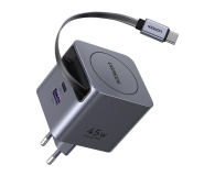 UGREEN Ładowarka sieciowa GaN X614USB-C + USB45W z kablem szara - 1417001 - zdjęcie 2